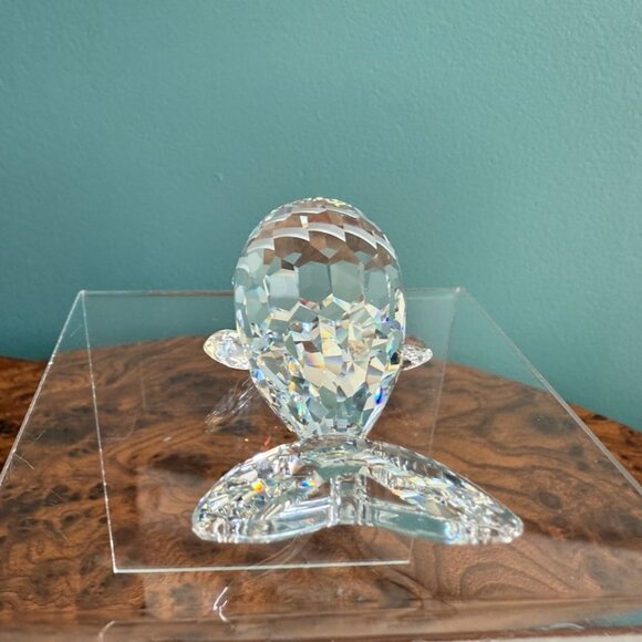 Swarovski 1987 Whale Silver Crystal 7628 NR 80 014483 With Box - Picture 6 of 10